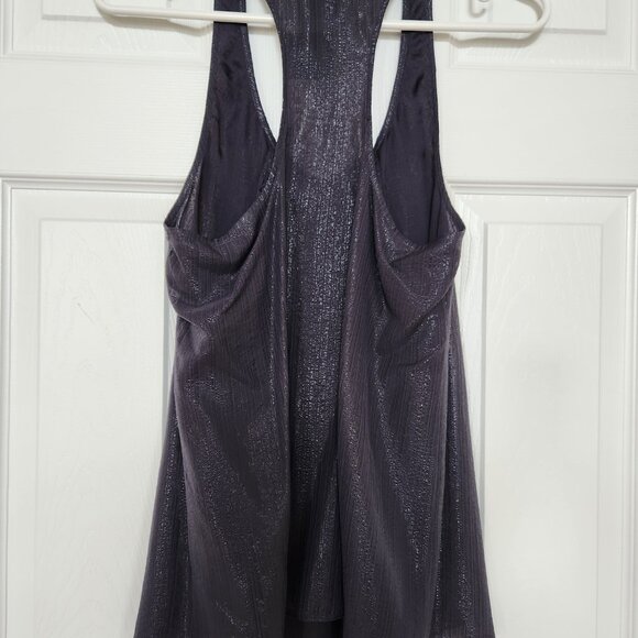 CLUB MONACO SHIMMER TANK SILK BLEND BLUISH GREY SIZE S - Picture 11 of 12